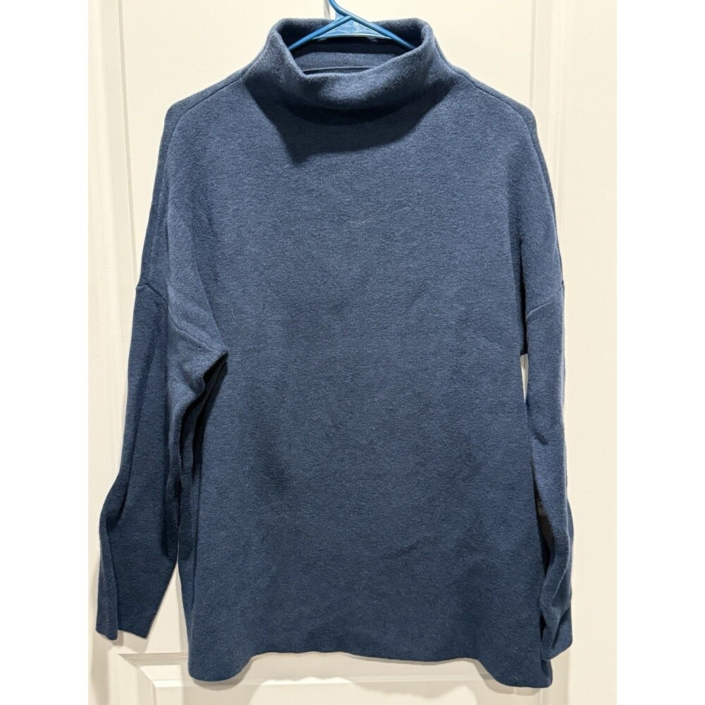 J Jill Blue Mock Neck Sweater XS Women’s Knit X-Small Fall